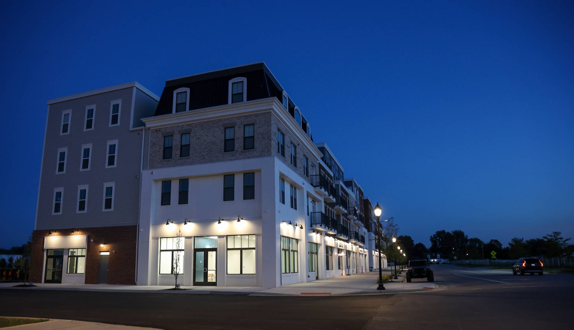 Shops at night